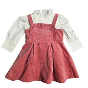 Janie & Jack Corduroy Jumper in Mauvewood Size: 12-18 Months
